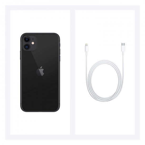 Apple iPhone 11, Black, 128GB ROM