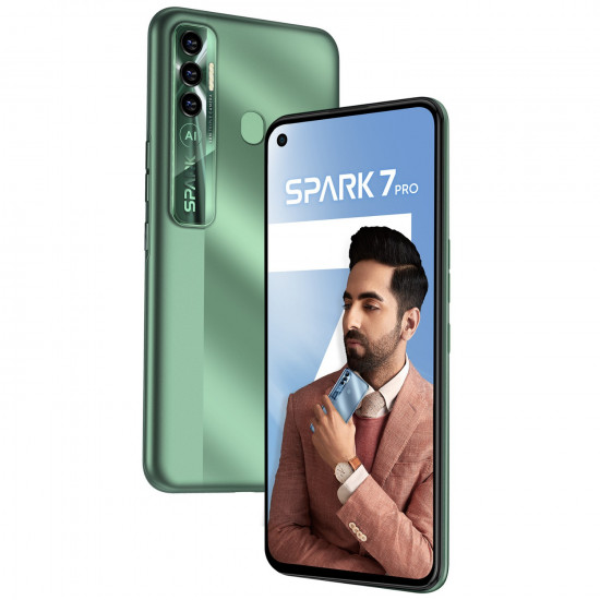 Tecno Spark 7 Pro Spruce Green, 4GB RAM, 64GB ROM